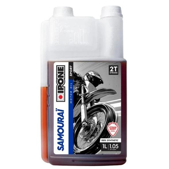 IPONE SAMOURAI FREISE 1 LT 2 ZAMANLI MOTORYAĞI ÇİLEKLİ ürün görseli 1