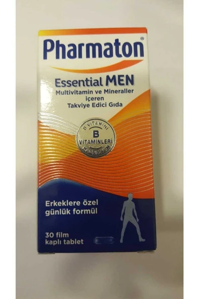 Pharmaton Essential Men Multivitamin Ve Mineraller Içeren Takviye Edici Gıda 30 Tablet ürün görseli