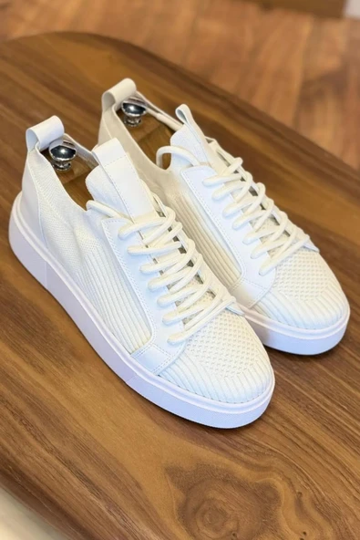 4225 HAKİKİ DERİ ERKEK SNEAKERS - ERKEK SPOR AYAKKABI - 2