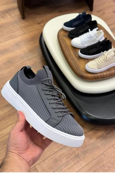 4225 HAKİKİ DERİ ERKEK SNEAKERS - ERKEK SPOR AYAKKABI - 4