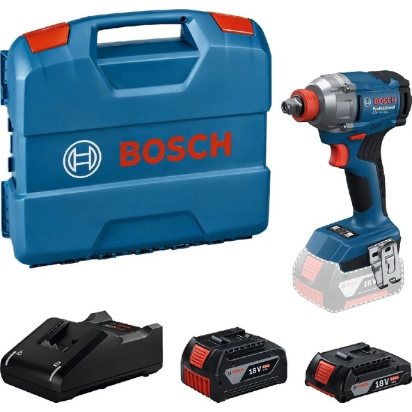 Bosch Gdx 18V-285 2 x 2AH Akülü Darbeli Somun Sıkma - 06019N2122