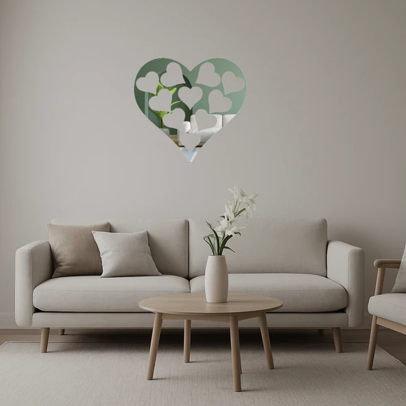 Kalpli  Dekoratif Duvar Aynalı Tablosu