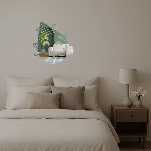 Parti Suratlı Emoji Dekoratif Aynalı Tablo - 3