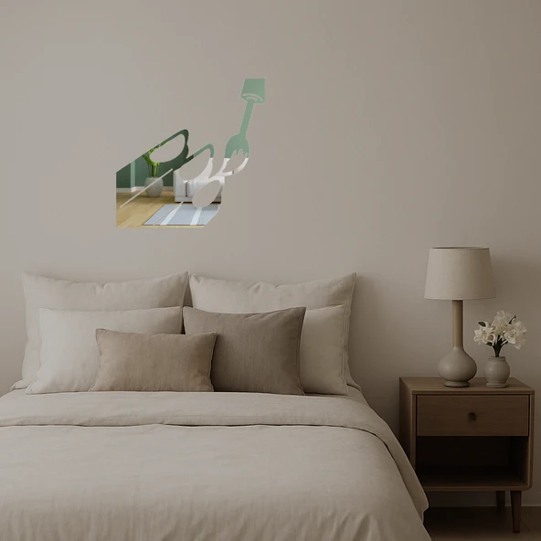 Oje Şişesi Tasarımlı  Duvar Aynalı Tablosu - Resim 3