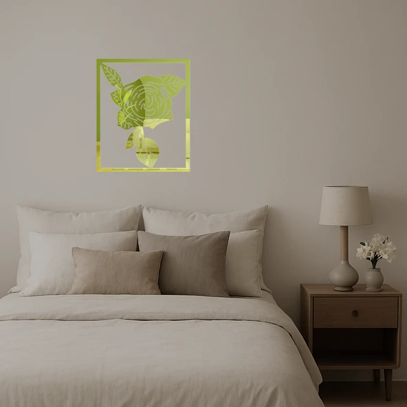 Estetik Çiçek Desenli Dekoratif Duvar Panosu - 2