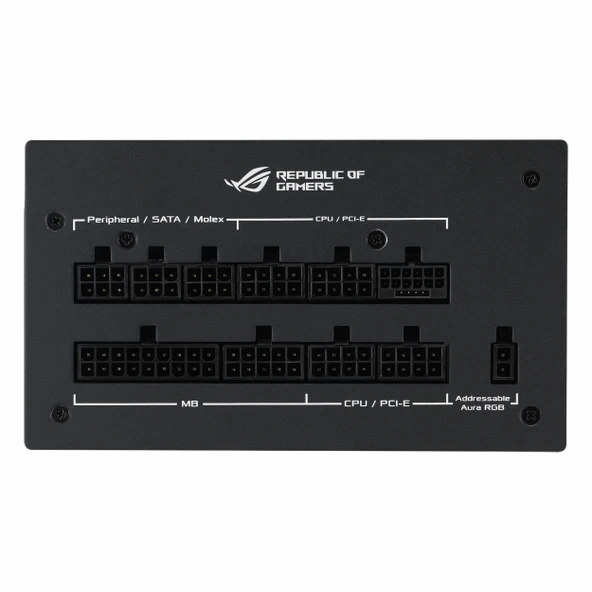 Asus ROG Strix Gold Aura Edition ARGB 1000W 80+ Altın Modüler Güç Kaynağı - Resim 5