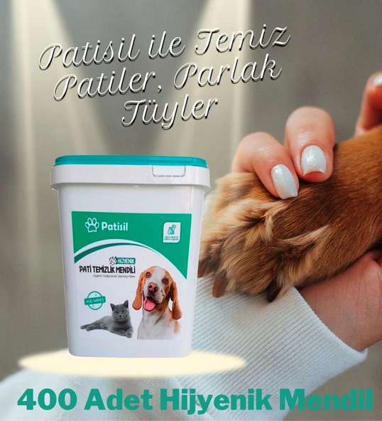 Kedi Köpek Için Hijyenik Tüy Ve Pati Temizleme Islak Kova + Yedek Mendil 800 Adet Eko - 5