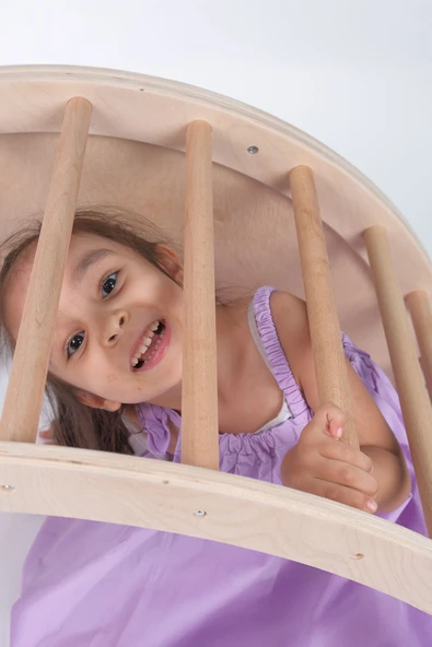 Pikler Doğal Ahşap Montessori Motor Gelişim Halkası, Çok Fonksiyonlu Eğitim Oyuncağı - 8