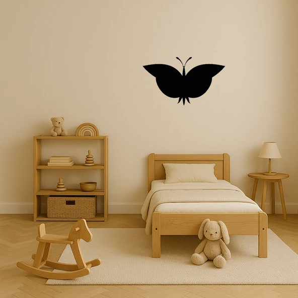 Minimalist Kelebek Dizaynlı MDF Tablo - 3