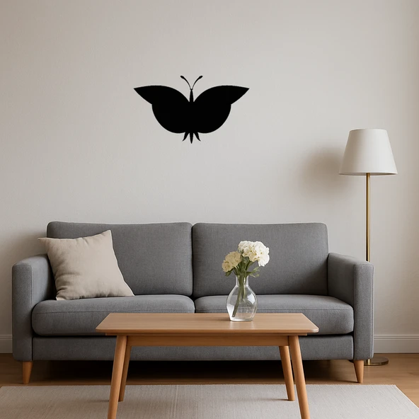 Minimalist Kelebek Dizaynlı MDF Tablo