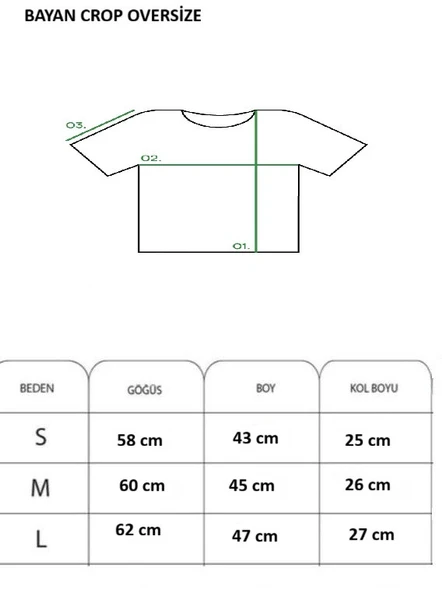 GORGEOUS -KADIN GİYİM-CROP OVERSIZE MODEL-DİJİTAL TEKNOLOJİ BASKI - 4