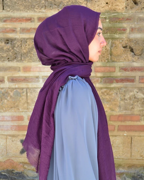 Konfor Bambu Şal Mor– Tok Duruşlu, Kaymaz - Resim 3