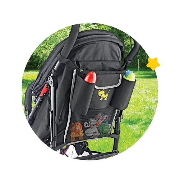 BabyJem Puset Arkası Organiser 473 Siyah - Resim 2