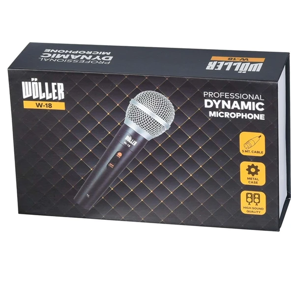 WÖLLER Kablolu El Mikrofonu W-18 ürün görseli
