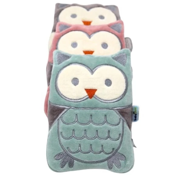 BabyJem Kiraz Çekirdekli Baykuş Kadife Gaz Yastığı 366 Yeşil - Resim 4