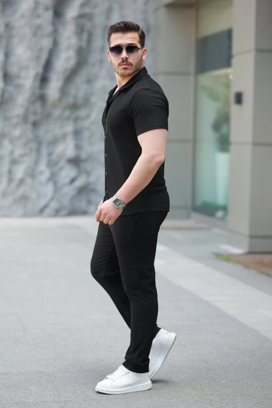 Erkek Ottoman Kumaş Pantolon Gömlek Takım - 2