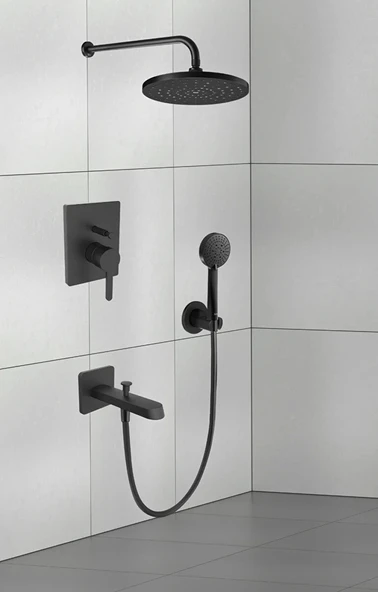 Roca Banyo Seti, Carelia, 5Li, Ankastre, Mat Siyah, A5D358ANBK - 2