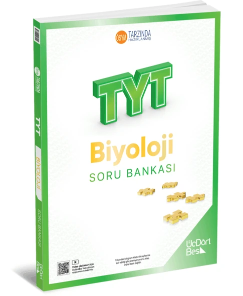 ÜÇSÖRTBEŞ TYT Biyoloji Soru Bankası ürün görseli