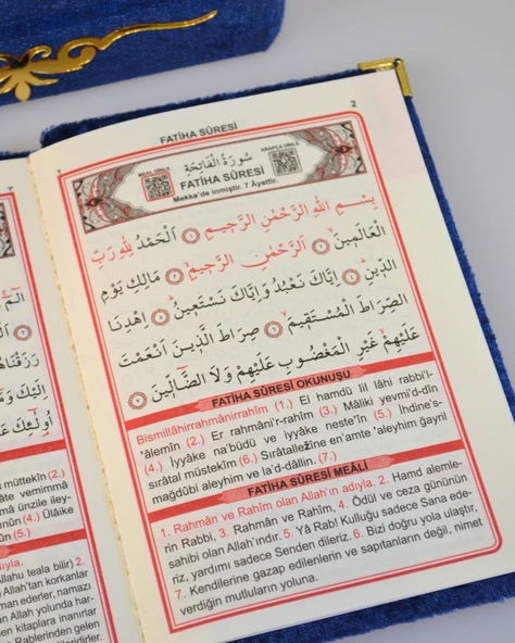 Pleksi Süslemeli Yasinli Kuran-ı Kerim Seti Lacivert - 7