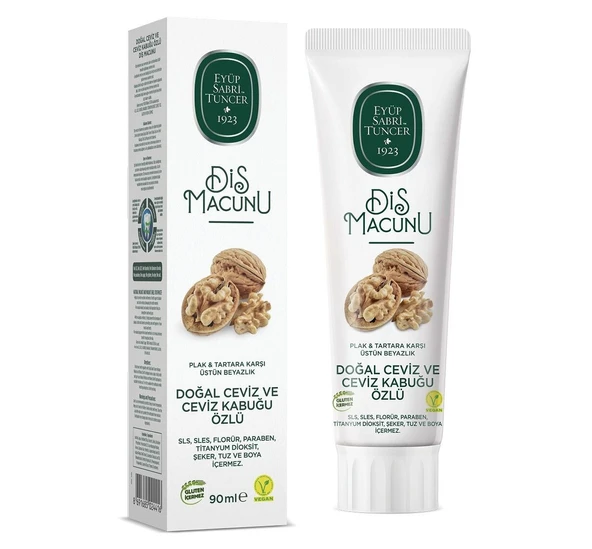 Eyüp Sabri Tuncer Doğal Diş Macunu 90gr Ceviz & Ceviz Kabuğu Özlü - 3