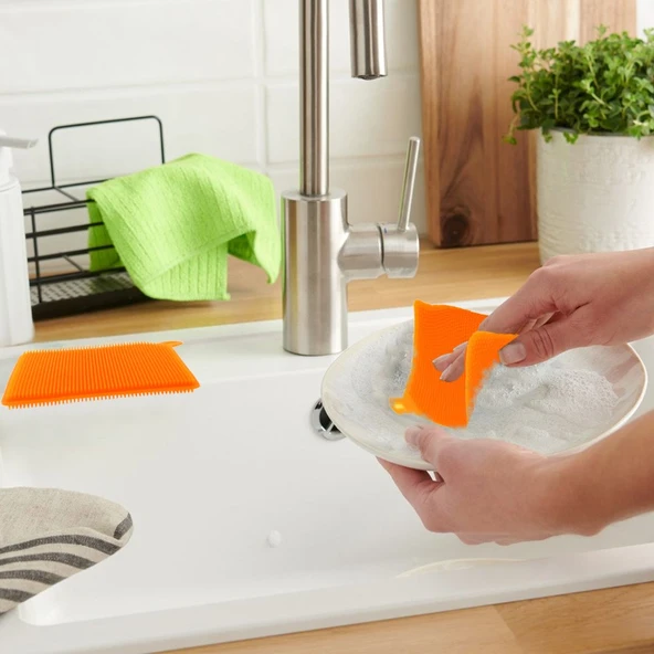 Yeni Nesil Silikon Bulaşık Süngeri - 3'lü - 4