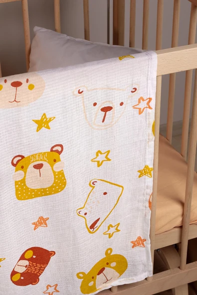 Cotton Collection Bebek 3'lü Müslin Set Douce - 7