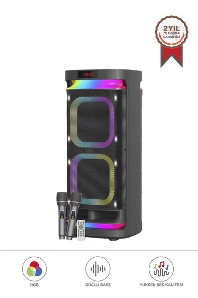 Torima KTS-1991 Led Işıklı Mikrofonlu Kumandalı Bluetooth Hoparlör ürün görseli