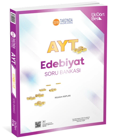 ÜÇDÖRTBEŞ AYT Edebiyat Soru Bankası ürün görseli