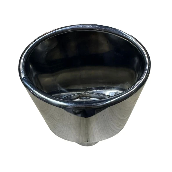 Krom Elips Model Tekli Büyük Egzoz Ucu  Paslanmaz Çelik & Sportif Tasarım - 3