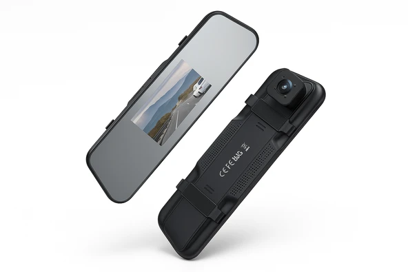 XJ06 5 İnç Dokunmatik Ekran 1080P Full Hd Araç içi Dikiz Ayna - 3