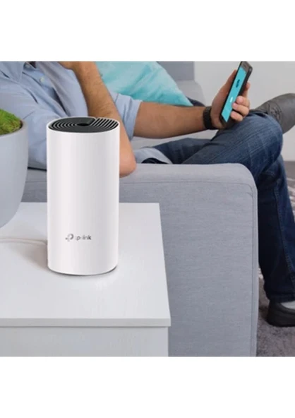 TP-Link Deco M4 1-pack , AC1200 Mbps, Dual-Band, Gigabit Portları, 100 Cihaza Kadar Bağlanılabilirlik, Mobil Uygulama ile Kolay Kurulum, Wi-Fi 5 Mesh Sistemi - 2