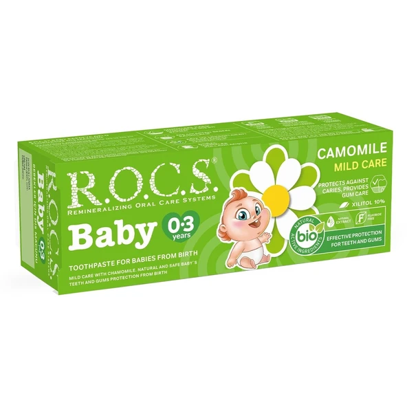 R.O.C.S.Baby Diş Macunu 35ml 0-3 Yaş Papatya - 2