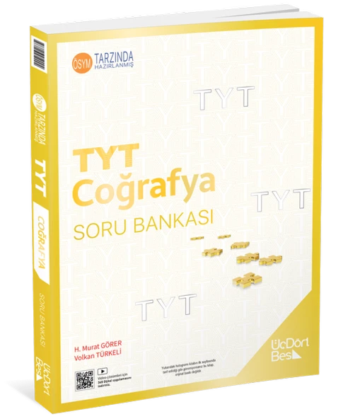 ÜÇDÖRTBEŞ  TYT Coğrafya Soru Bankası ürün görseli