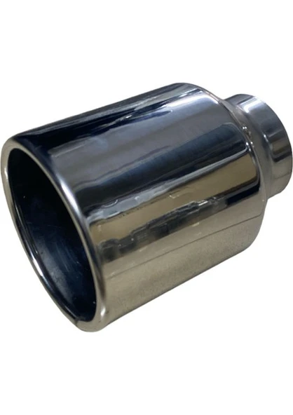 Krom Yuvarlak Model 120 mm Tekli Egzoz Ucu  Paslanmaz Çelik & Sportif Tasarım