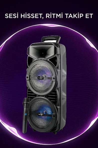 Torima KTS-2411 Mikrofonlu 5.0 Bluetooth Hoparlör Fm Radyo Speaker - Resim 2