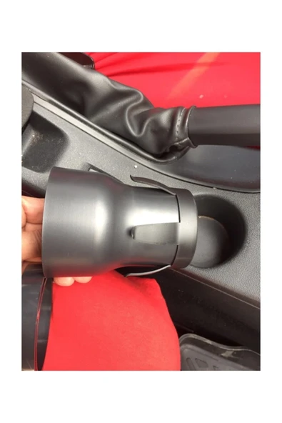 Çok Fonksiyonlu Bardaklık Küllük Geçmeli Siyah - 4