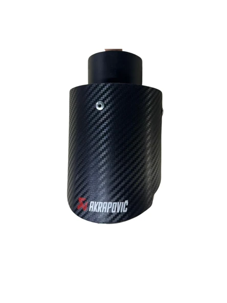 Akrapovic 100 mm Tekli Egzoz Ucu  Sportif Ses  Paslanmaz Çelik