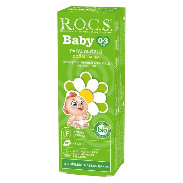 R.O.C.S.Baby Diş Macunu 35ml 0-3 Yaş Papatya - 5