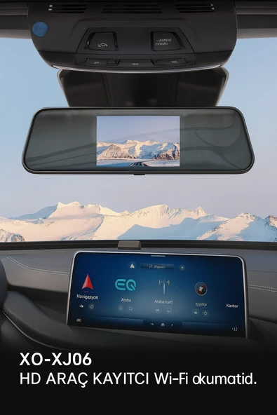 XJ06 5 İnç Dokunmatik Ekran 1080P Full Hd Araç içi Dikiz Ayna - 5