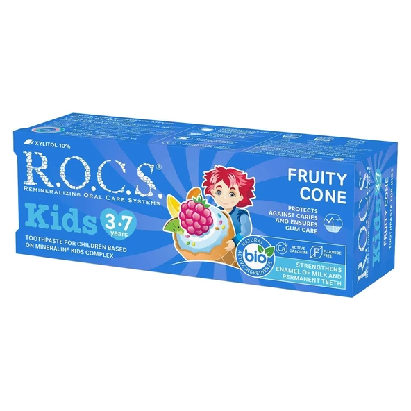 R.O.C.S.Kids Diş Macunu 35 ml 3-7 Yaş Meyve Külahı - Resim 6