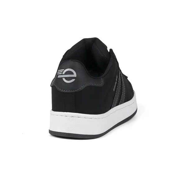 Unisex Siyah Bağcıklı Rahat Sneaker Günlük Spor Ayakkabı - 5