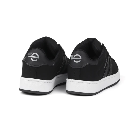 Unisex Siyah Bağcıklı Rahat Sneaker Günlük Spor Ayakkabı - 4