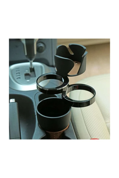 Çok Fonksiyonlu Bardaklık Küllük Geçmeli Siyah - 6