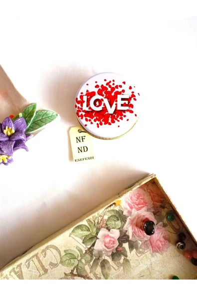 KOKULU MUM TENEKE KUTULU HEDİYE DEKORATİF MEYVE AROMALI 100 gr - Resim 3