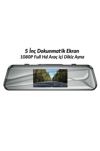 XJ06 5 İnç Dokunmatik Ekran 1080P Full Hd Araç içi Dikiz Ayna