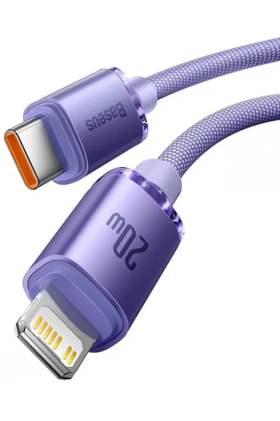 Baseus Crystal Shine 20w 120 Cm Type-c To Lightning Hızlı Şarj Data Kablosu (MOR) - 2