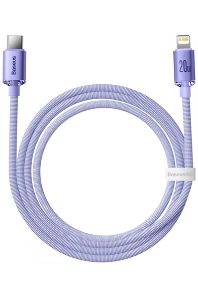 Baseus Crystal Shine 20w 120 Cm Type-c To Lightning Hızlı Şarj Data Kablosu (MOR) - 4