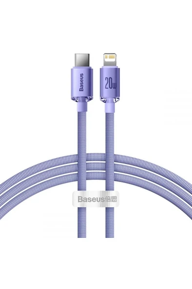 Baseus Crystal Shine 20w 120 Cm Type-c To Lightning Hızlı Şarj Data Kablosu (MOR)