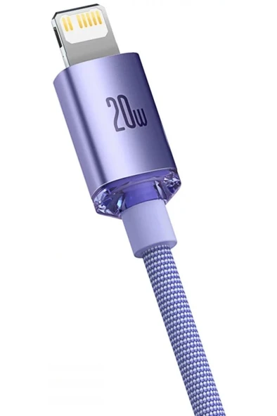 Baseus Crystal Shine 20w 120 Cm Type-c To Lightning Hızlı Şarj Data Kablosu (MOR) - 3