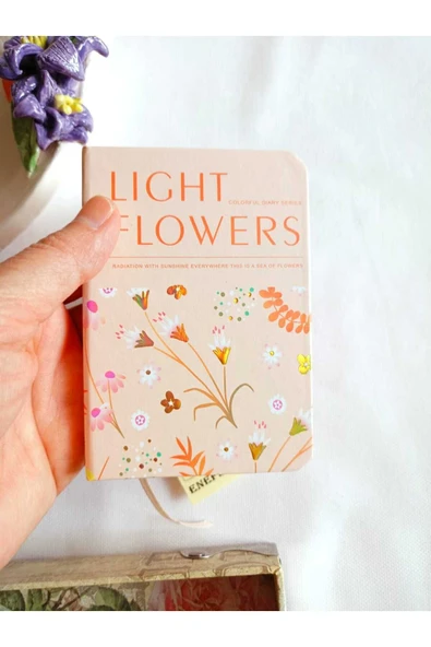 NOT DEFTERİ ANI HEDİYE KIZ GENÇ ÇİZGİLİ DEFTER 80 YAPRAK A7 CEP BOY DESENLİ LASTİKLİ VİZON ürün görseli